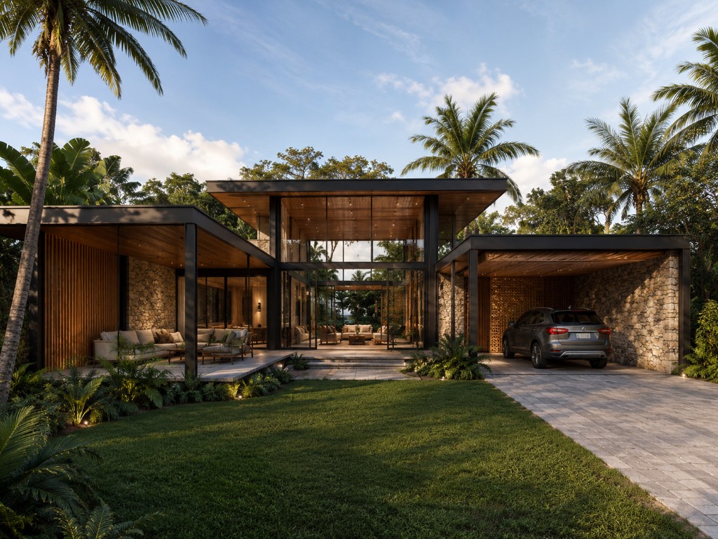 Casa moderna METALHOME em estrutura metálica